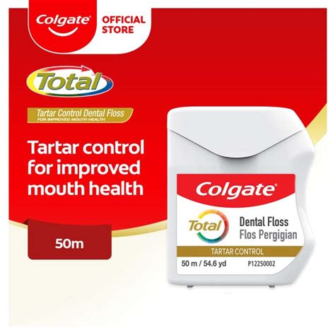 Colgate Dental Floss With Tartar Control 50m Lazada