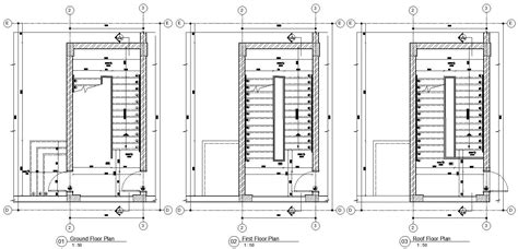 Staircase Floor Plan Cad Drawing Dwg File Cadbull