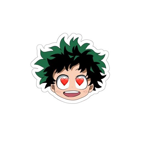 Deku Peeker Sticker Cut Deku Stickers Izuku Midoriya Peeker Etsy Denmark