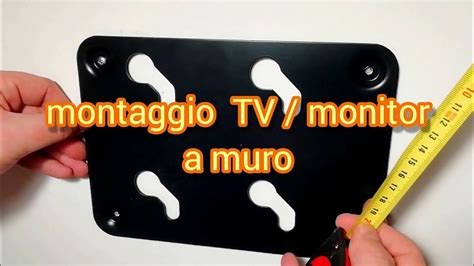 Come Montare La Tv Od Il Monitor Al Muro Con Una Staffa Vesa YouTube