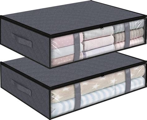 Onderbed Opbergtas 2 Stuks 60x45x15 Cm Kleding Of Dekbed Opbergen