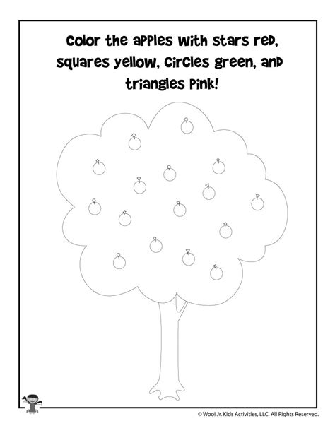 Apple Picking Color Identification Activity Woo Jr Kids Activities