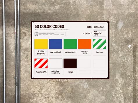 5s Color Code Wall Chart