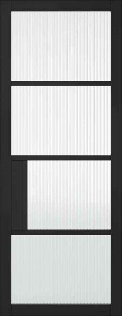 LPD Black Chelsea Glazed 4L Reeded Primed Plus Internal Door