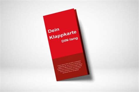 Klappkarten Din Lang Drucken Printonline24