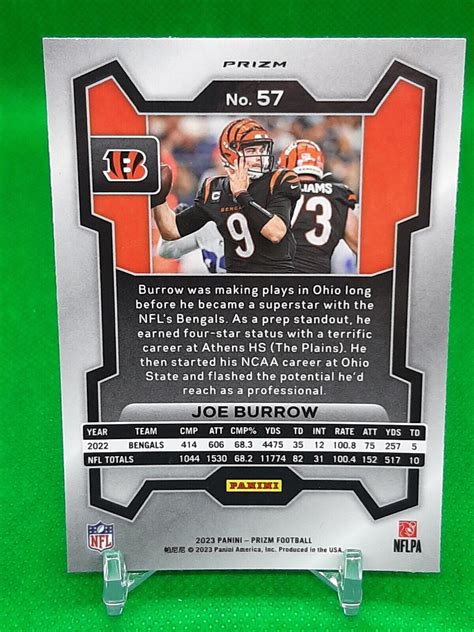 Panini Prizm Silver Holo Prizm Joe Burrow Cincinnati Bengals