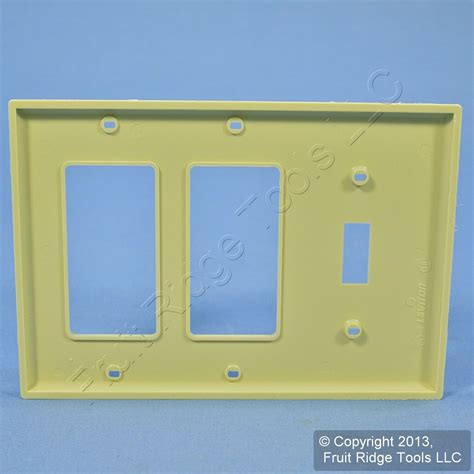 Leviton Ivory 3 Gang Unbreakable Combination Decora Switch Wall Plate 80731 I Ebay