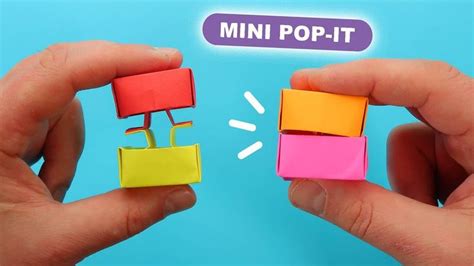 Mini Button Pop It Fidget Antistress Moving Paper Toy Easy Origami