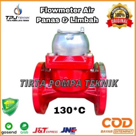 Jual Flow Meter Air Kotor Limbah Inch Max Suhu Drajat Meteran