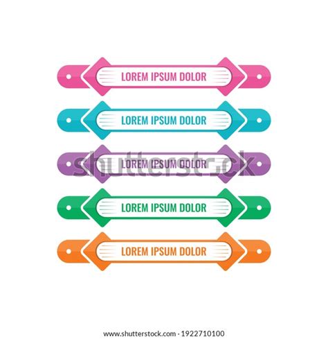 banner set topic bar concept paragraph stock vector royalty