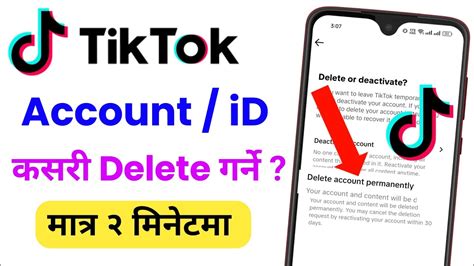 Tik Tok Id Kasari Delete Garne Tik Tok Account Delete Kasari Garne