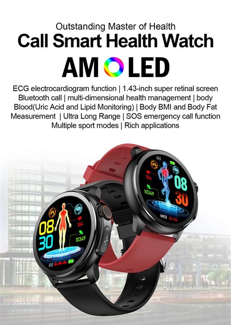 Valdus Et Amoled Sos Body Mbi Body Fat Ip Smartwatch Sleep