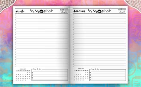 Agenda Giornaliero Da Gennaio A Dicembre Mesi Pagina