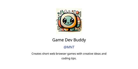 Game Dev Buddy Gpts Features And Functions Examples And Prompts Gpt