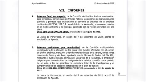 Geiner Alvarado Congreso agenda moción de censura para este jueves 15