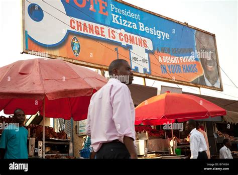 The streets of Kampala, Uganda's capital city, are dotted with campaign ...