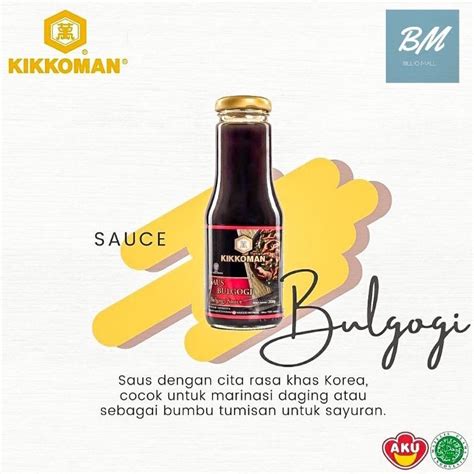 Jual Kikkoman Bulgogi Sauce 300 Gr Kikkoman Saus Bulgogi 300 Gram