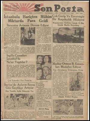 Son Posta 30 Ocak 1933 sayfa 1 Gaste Arşivi