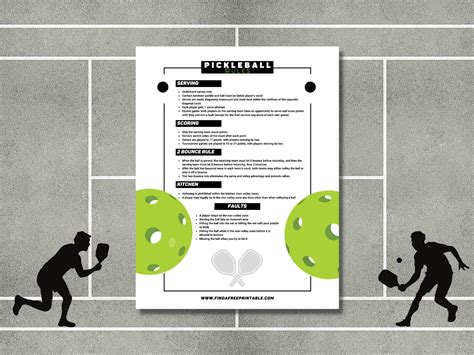 Free Printable Pickleball Rules Find A Free Printable