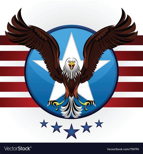 American bald eagle Royalty Free Vector Image - VectorStock