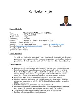 Curriculum Vitae Pdf