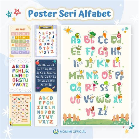 Jual Poster Edukasi Huruf Alfabet Poster Belajar Mengenal Huruf