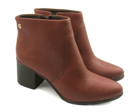 Bota Feminina Bottero Cano Curto De Couro 346901 Dtalhe