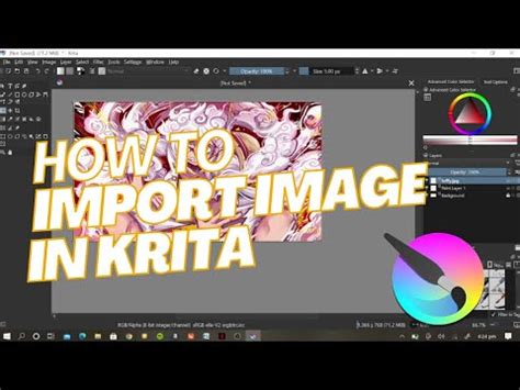 How To Import Image In Krita Youtube