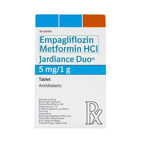 Jardiance Duo Empagliflozin Metformin Hydrochloride Mg G Tablet