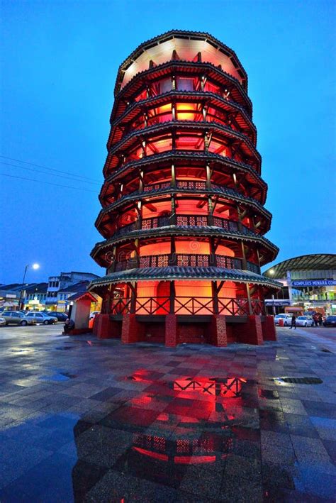 The Leaning Tower Of Teluk Intan Editorial Stock Image Image Of