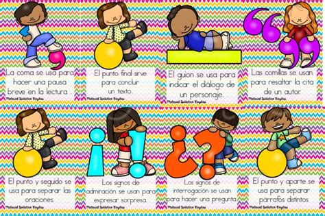 Lindos Diseños Para Enseñar Y Aprender Los Signos De Puntuación Material Educativo