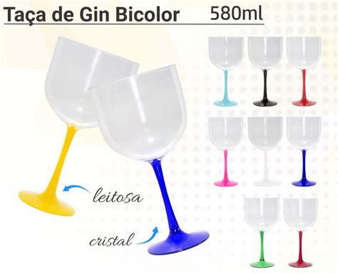 Kit 50 Taças de Gin Bicolor 580ml Festa de Casamento Elo7