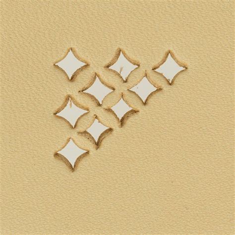 Embout emporte pièce de précision LOSANGE 3x3 mm Deco Cuir