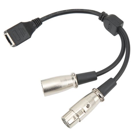 Rj45 Female To Xlr Female Male Connector Adapter Cable 25cm Audio Signal Transmission Adapter