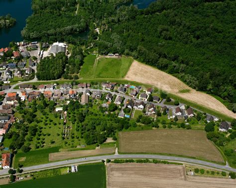 Auenheim Aus Der Vogelperspektive Dorf Ansicht Am Rande Von