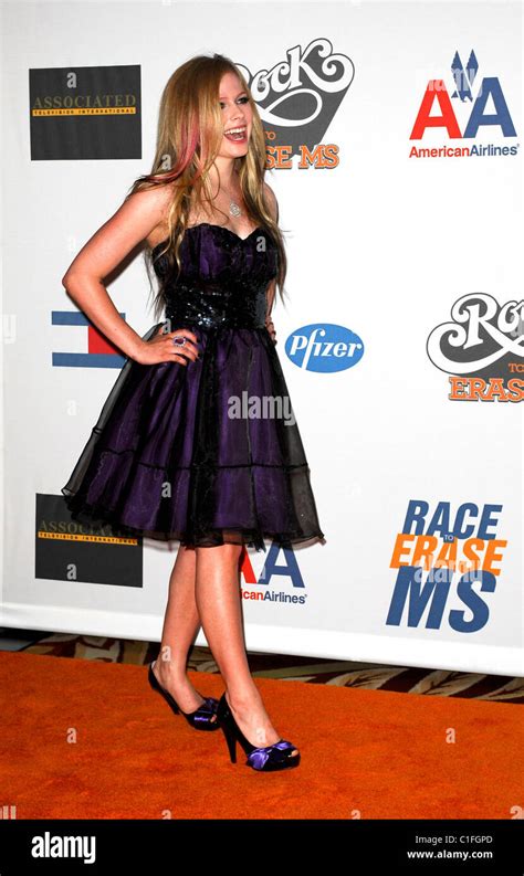 Avril Lavigne The Th Annual Race To Erase Ms Held At The Hyatt