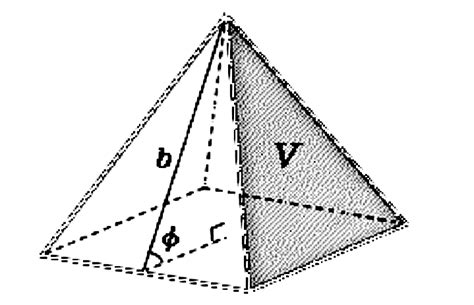 Solved The Pyramid Has Square Base Area Of 100 M2 And The Height H 20 M Volume Of Pyramid