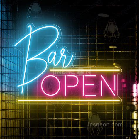 Bar Open Neon Light Sign