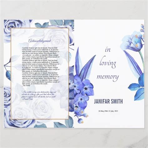 Sunburst Dove Funeral Program Obituary Template Celebration Of Life