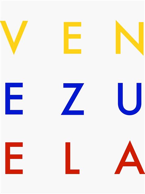 Venezuela Sticker By Pega Tina Redbubble