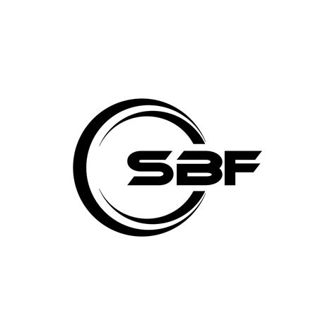 Dise O De Logotipo De Letra Sbf Con Fondo Blanco En Illustrator