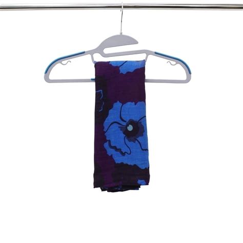 Pk S Shaped Plastic Clothing Hangers Blue Jvl Homeware Solutions