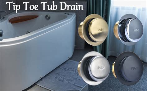 Bathtub Drain Tip Toe Tub Drain Replacement Trim Kit With 2 Hole