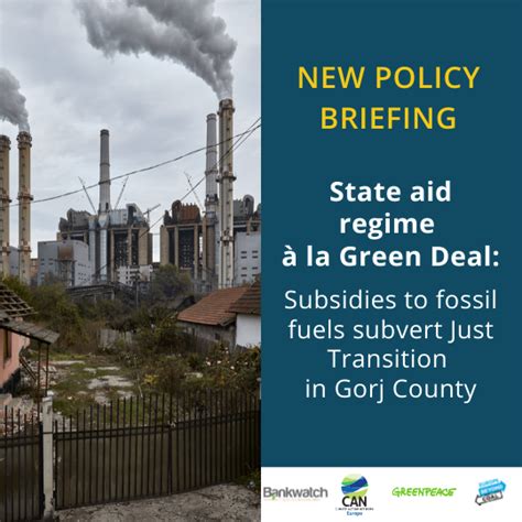 State Aid Regime à La Green Deal Subsidies To Fossil Fuels Subvert