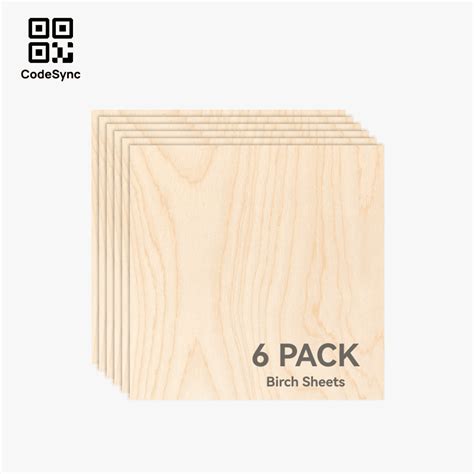 3mm Birch Plywood (6pcs) | Bambu Lab EU Store