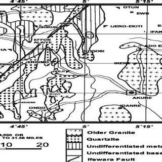 Geological map of Nigeria showing the location of Ikogosi Warm Spring... | Download Scientific ...