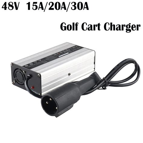 Golf Cart Battery Charger 48v 20a 30a Club Car Charger 15a Golf Cart