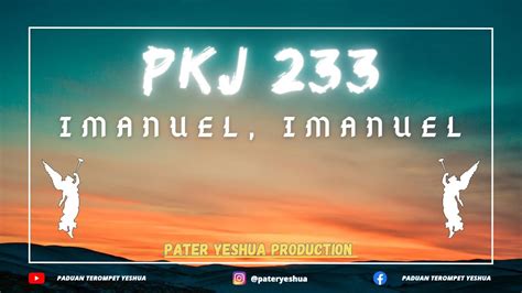 Pkj 233 Imanuel Imanuel Pater Yeshua Cover Youtube