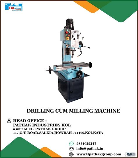 Drilling Cum Milling Machine With Stand Spindle Travel 130 Mm