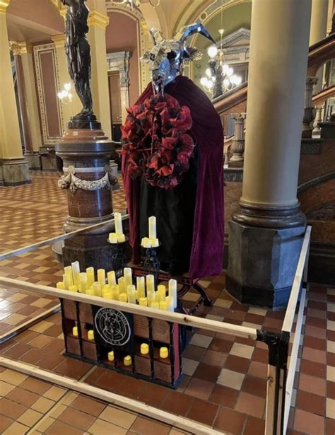 The Satanic Temple Display In The Iowa Capitol Images